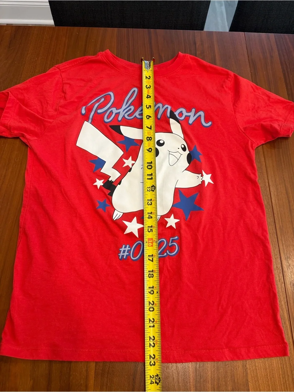 Red Pikachu Graphic Tee for Kids